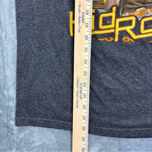 Kid Rock American Rock N Roll T-Shirt Size Large Heather Gray Detroit Rap USA - Picture 8 of 9